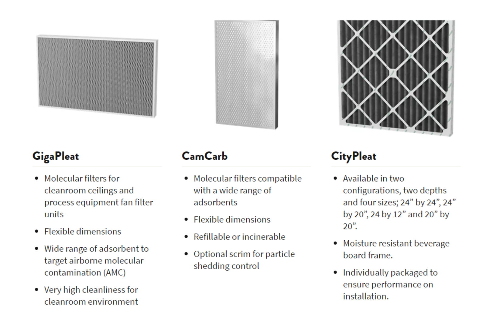 Camfil USA Molecular Filtration Solutions